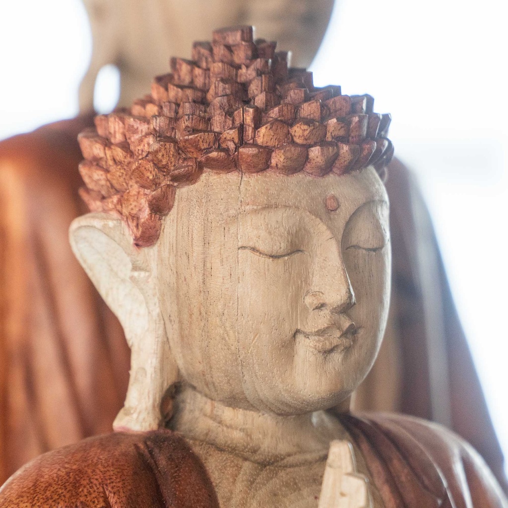 Buddha wood statue