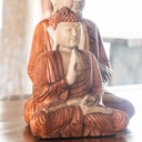 Buddha wood statue