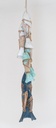 Wind chime hanging wooden fish